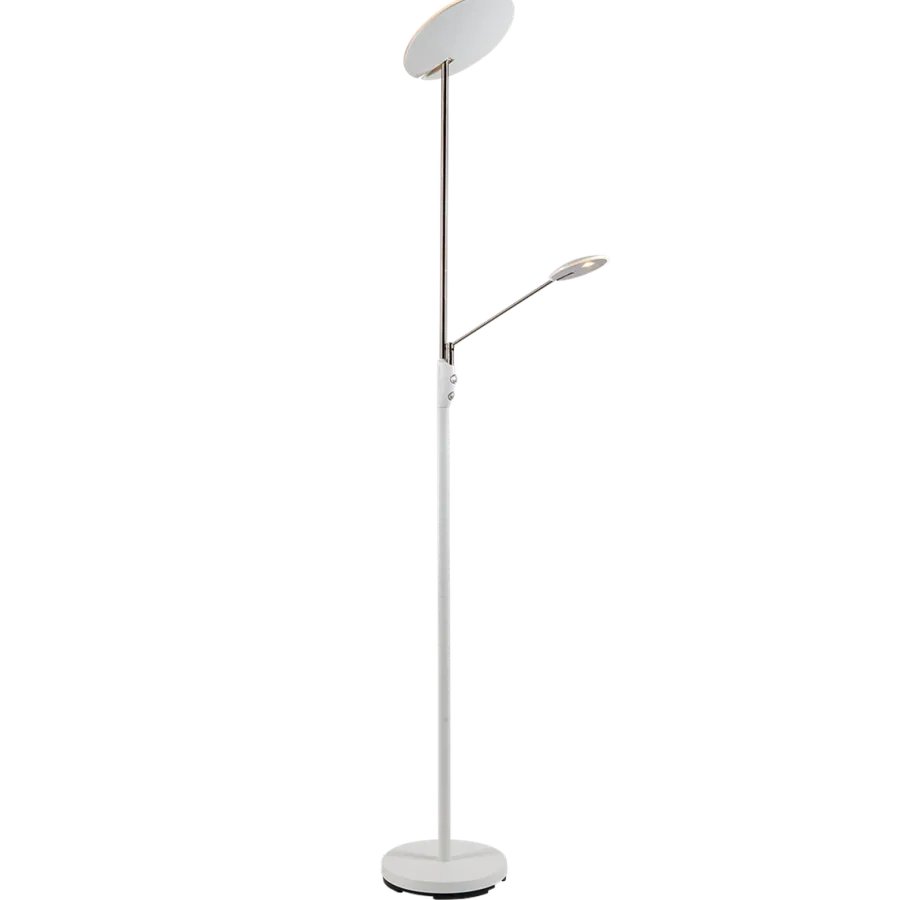 Sale Ms - belysning Bergamo gulvlampe m/lesearm 28+5W 183 cm 3000 Kelvin - Dimbar