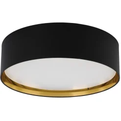 Outlet TK Lighting Bilbao taklampe 60 cm Svart / Gullfarget