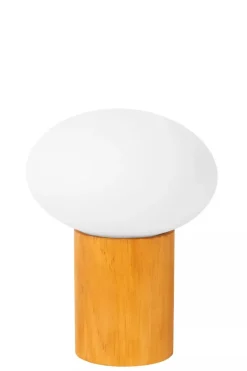Hot Lucide Birtle bordlampe 23 cm Tre / Hvit