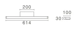 Online NorDesign Bliz vegglampe baderom CS 2700/3000K 13,2W IP44 Dimbar - Svart