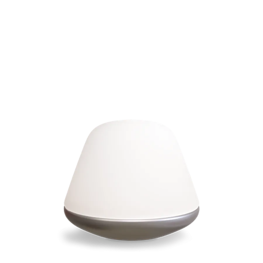 Herstal Bloom bordlampe small E27 - sølv/Opal glass Satin