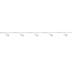 Outlet NorDesign Bocca spotskinne 5 spotter 2 meter - Pure white Hvit