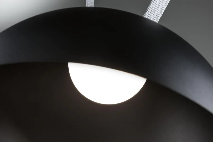 Clearance Paulmann Bol lampeskjerm til ULine belte system 12W 3000 Kelvin Svart