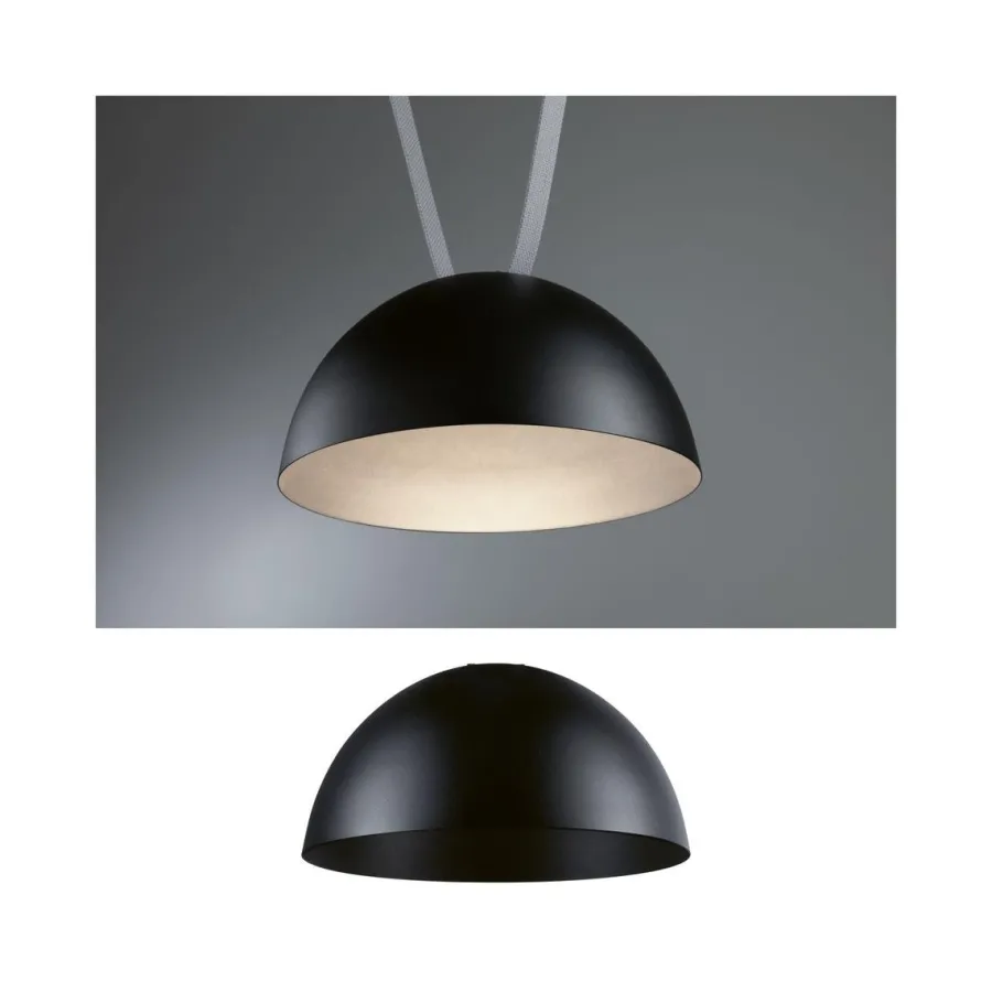 Clearance Paulmann Bol lampeskjerm til ULine belte system 12W 3000 Kelvin Svart