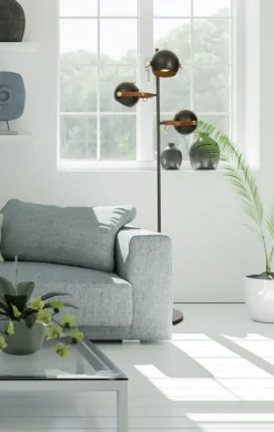 Discount Aneta Lighting Bow gulvlampe m/3 lampehoder