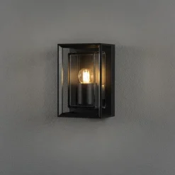 Outlet Konstsmide Brindisi mini vegglampe utendørs IP54 E27 - Svart