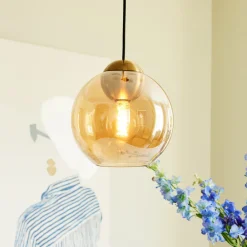 Discount Halo Designs Bubbles takpendel 24 cm - Amber