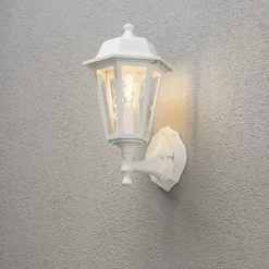 Online Konstsmide Budget vegglampe utendørs opp - Matt Hvit