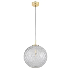 New TK Lighting Cadix takpendel 30 cm Klar / Gullfarget