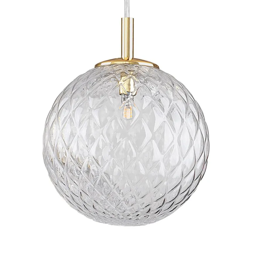 TK Lighting Cadix takpendel 21 cm Klar / Gullfarget