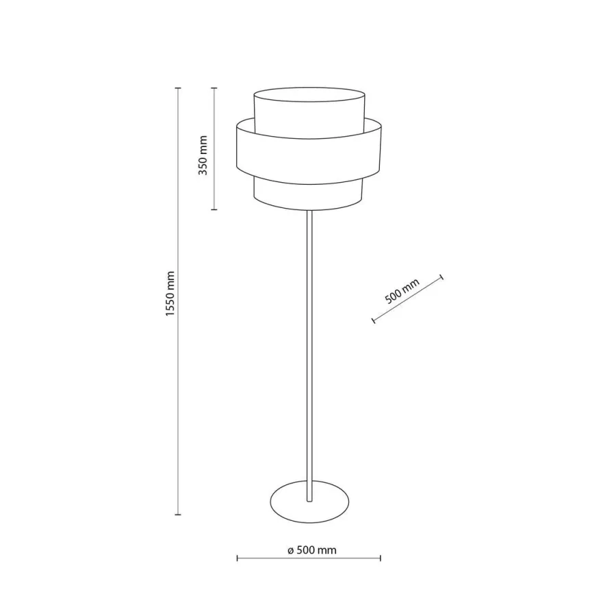 Discount TK Lighting Calisto gulvlampe Natur
