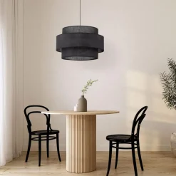 Clearance TK Lighting Calisto takpendel 50 cm Svart