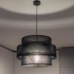 Clearance TK Lighting Calisto takpendel 50 cm Svart