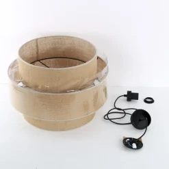 Clearance TK Lighting Calisto takpendel 50 cm Svart