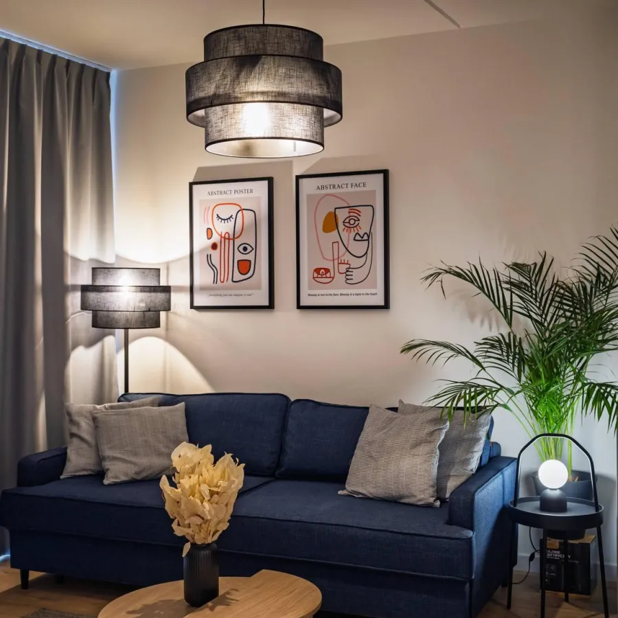 Clearance TK Lighting Calisto takpendel 50 cm Svart