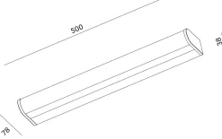 New NorDesign Callisto 50 vegglampe for baderom 9W 2700 Kelvin IP44 - Dimbar Hvit