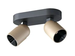 Discount NorDesign Calvi K2 takspott 2 x 8W 2700 Kelvin - Dimbar Svart
