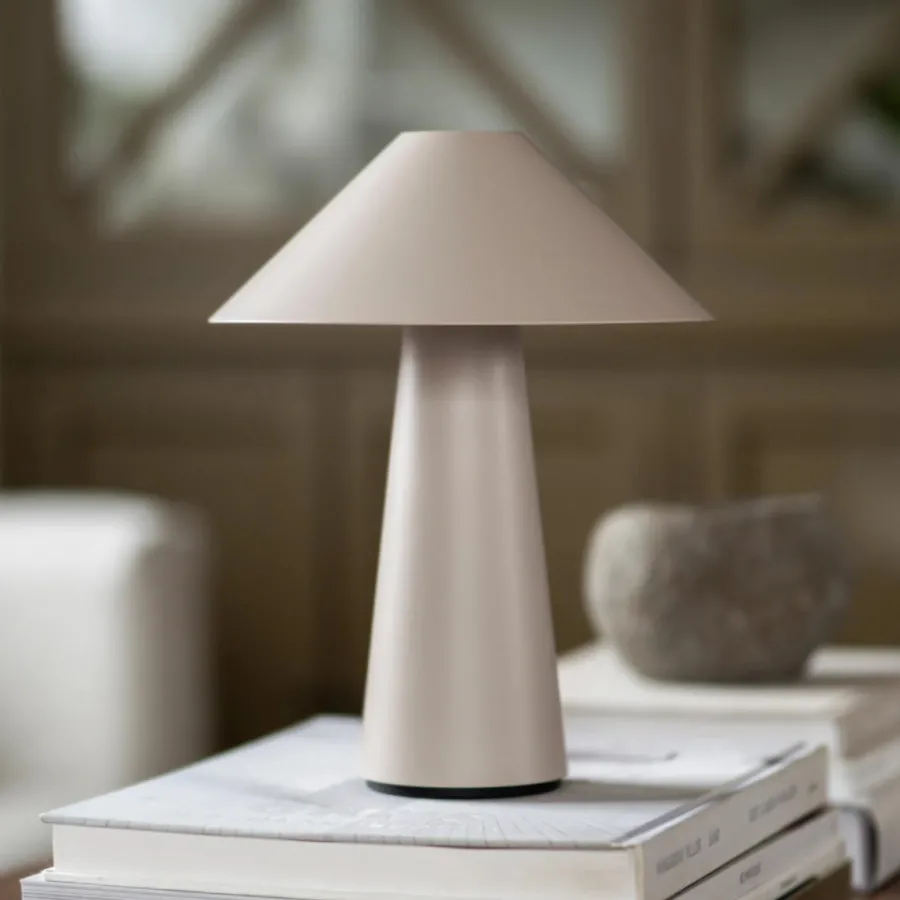 Clearance Globen Lighting Cannes oppladbar bordlampe Burgunder
