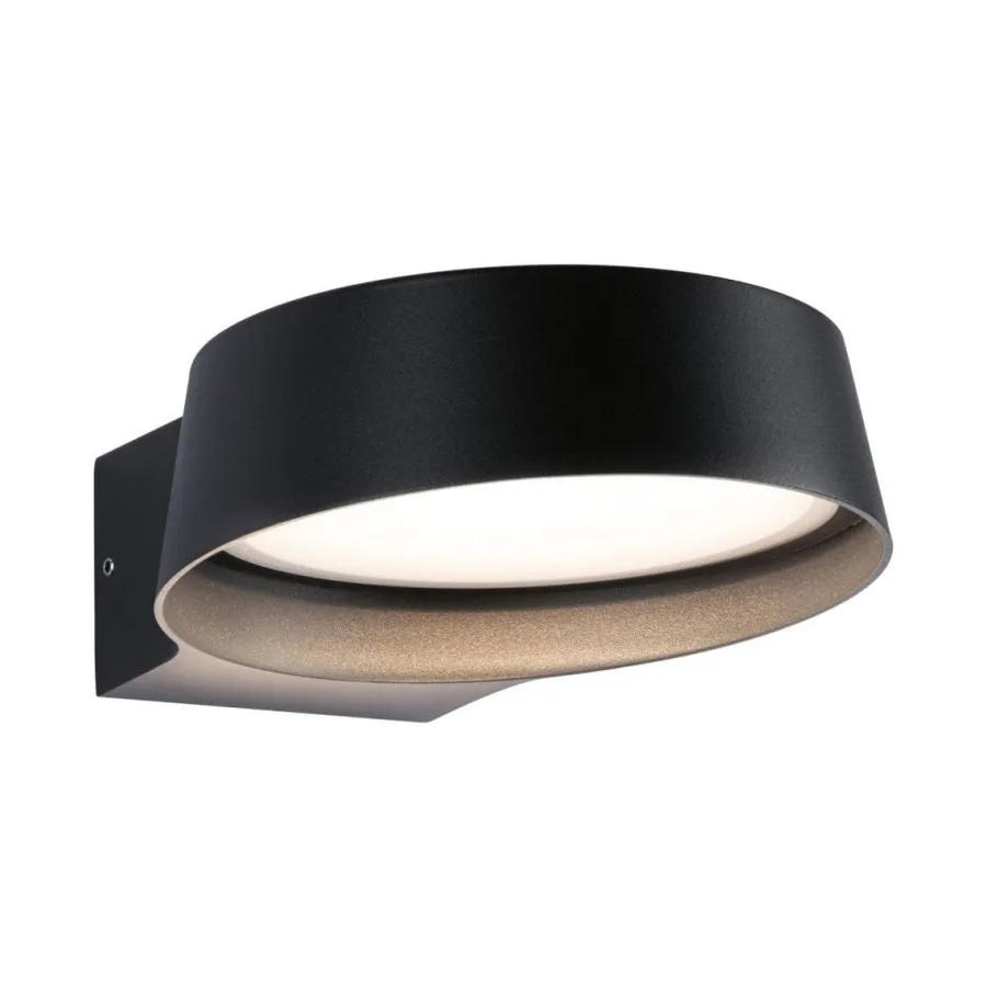 Sale Paulmann Capea Grand vegglampe utendørs IP44 11,5W 3000 Kelvin Antrasitt