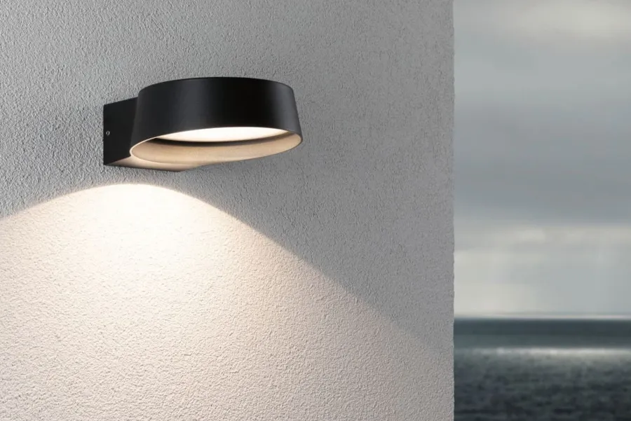 Sale Paulmann Capea Grand vegglampe utendørs IP44 11,5W 3000 Kelvin Antrasitt