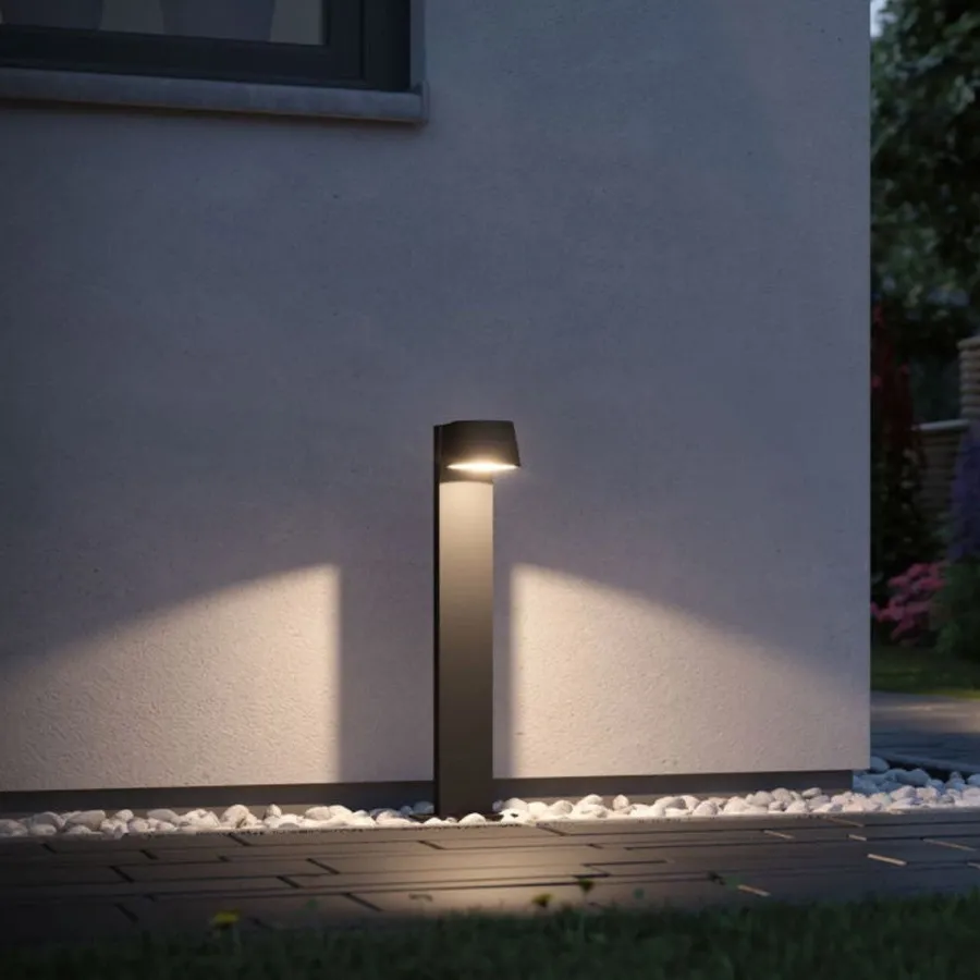 Paulmann Capea pullert utendørs IP44 6W 3000 Kelvin 50 cm Antrasitt