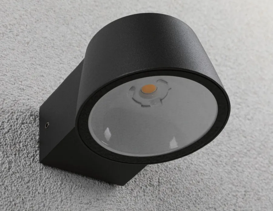 Sale Paulmann Capea vegglampe utendørs IP44 6W 3000 Kelvin Antrasitt