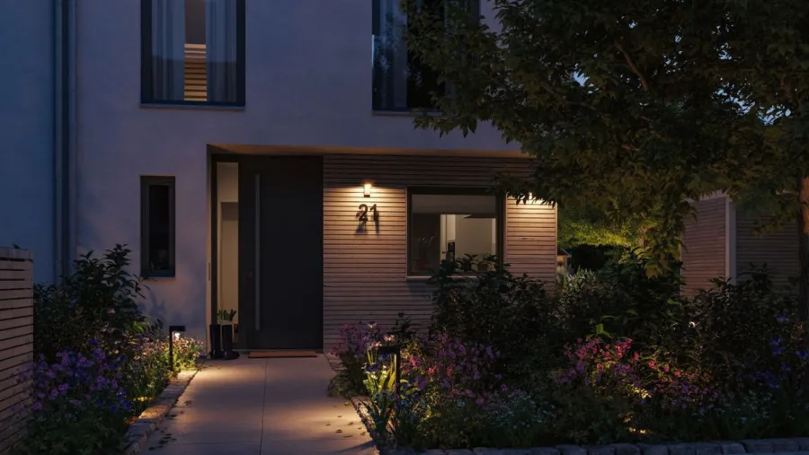 Discount Paulmann Capea vegglampe utendørs IP44 6W 2200 Kelvin Antrasitt