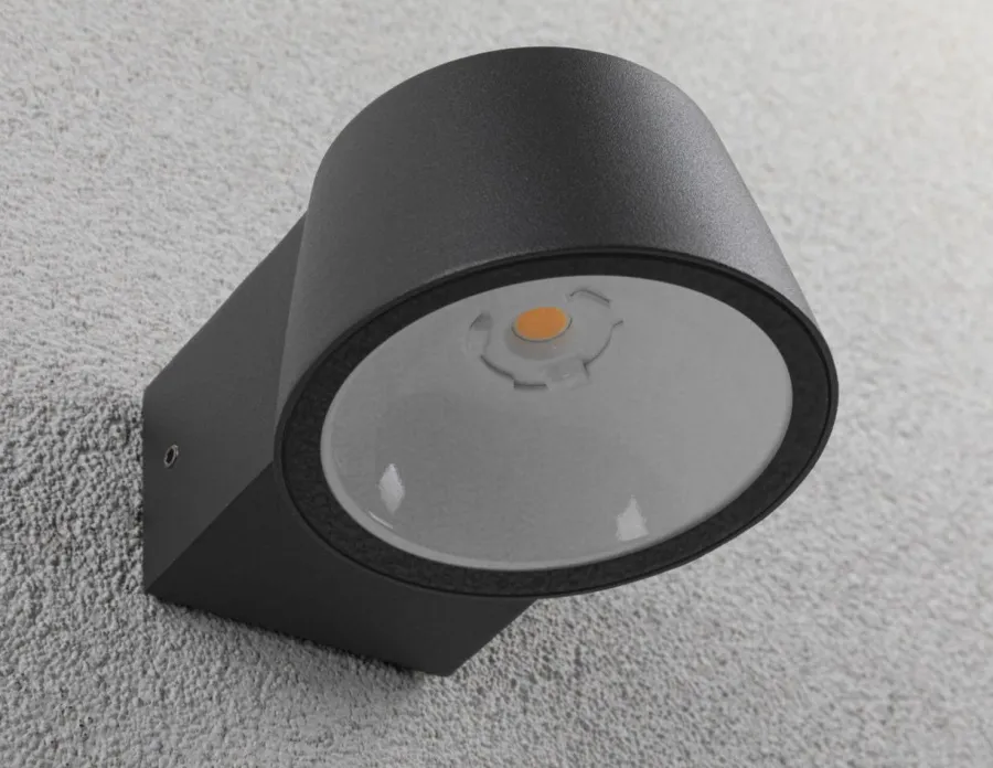 Discount Paulmann Capea vegglampe utendørs IP44 6W 2200 Kelvin Antrasitt