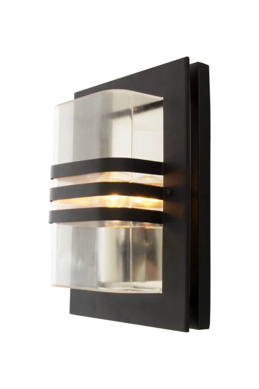 Hot Aneta Lighting Capo vegglampe utendørs IP44 E27 - Svart/Klart glass Svart / Klar