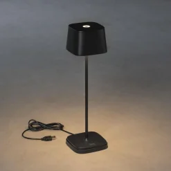 Sale Konstsmide Capri bordlampe oppladbar utendørs IP54 - Svart