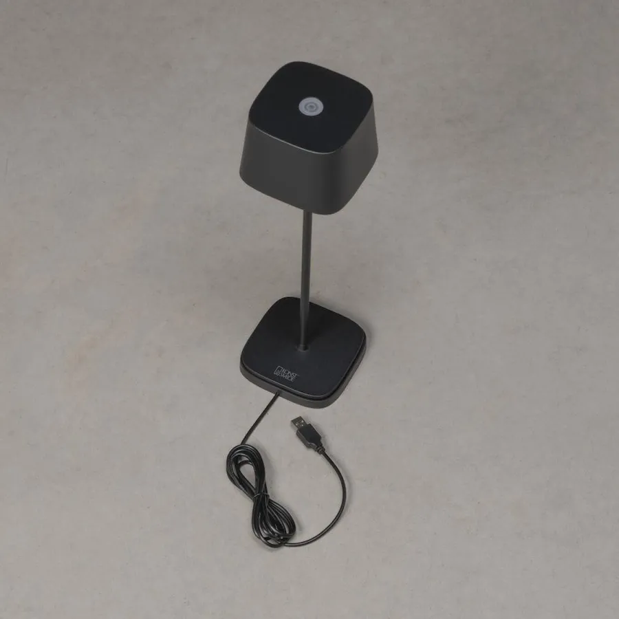 Sale Konstsmide Capri bordlampe oppladbar utendørs IP54 - Svart