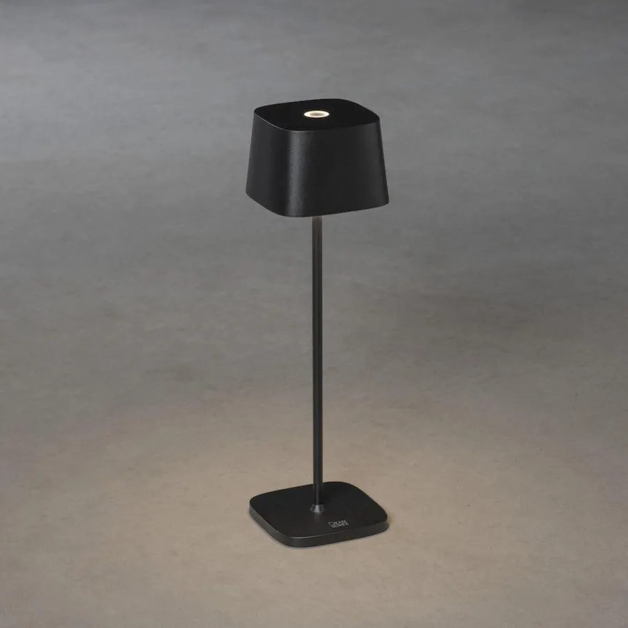 Sale Konstsmide Capri bordlampe oppladbar utendørs IP54 - Svart