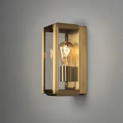 Best Konstsmide Carpi vegglampe utendørs H30 cm IP44 - Messing