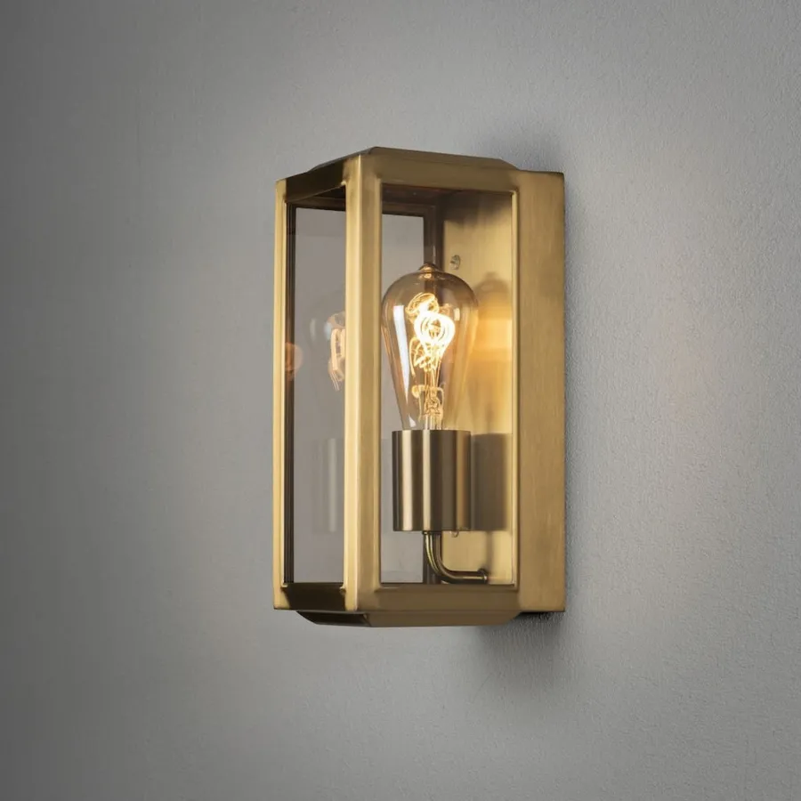 Best Konstsmide Carpi vegglampe utendørs H30 cm IP44 - Messing