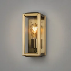 Best Konstsmide Carpi vegglampe utendørs H30 cm IP44 - Messing