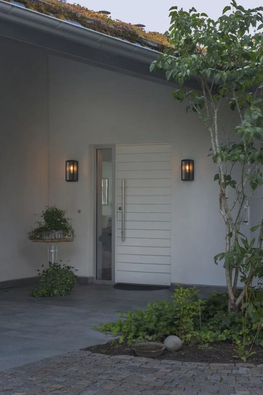 Clearance Konstsmide Carpi vegglampe utendørs IP44 - Svart/Klart glass Svart / Klar