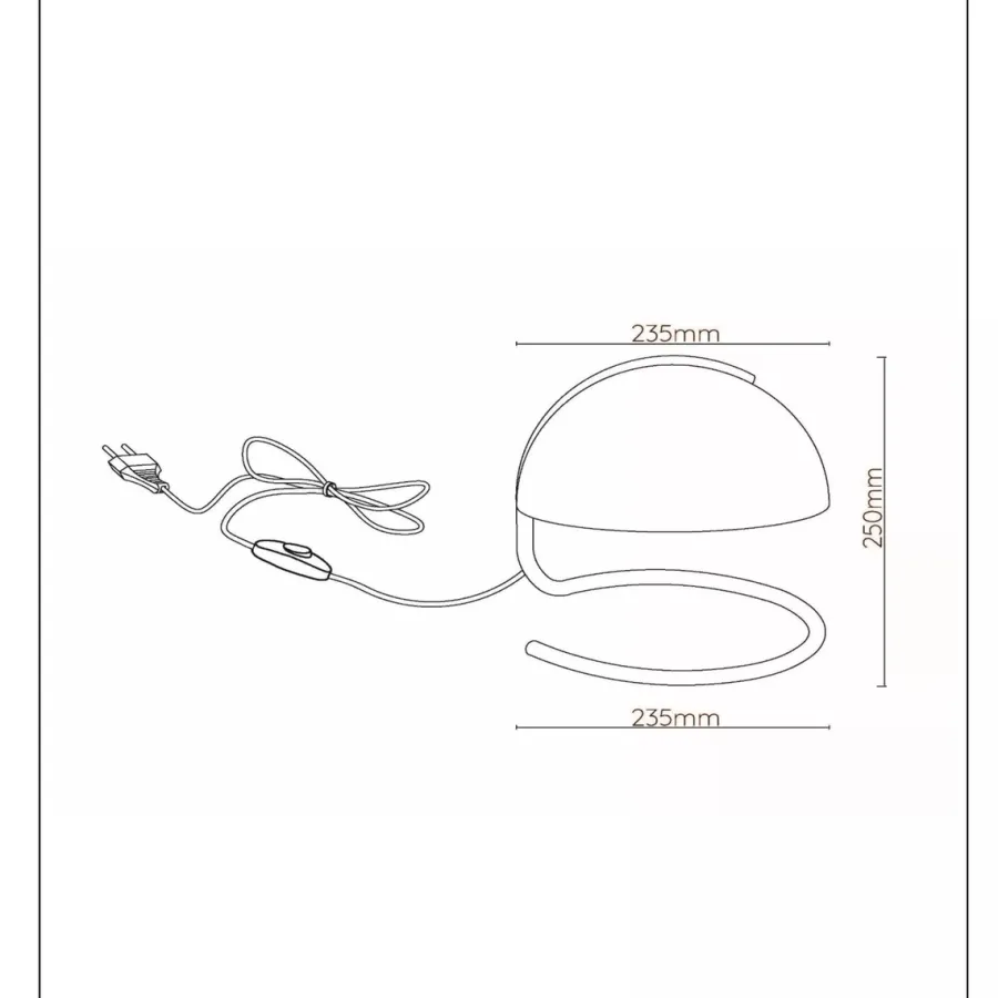 Clearance Lucide Cato bordlampe - Oransje