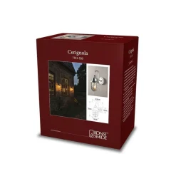Outlet Konstsmide Cerignola vegglampe IP44 - stål Galvanisert