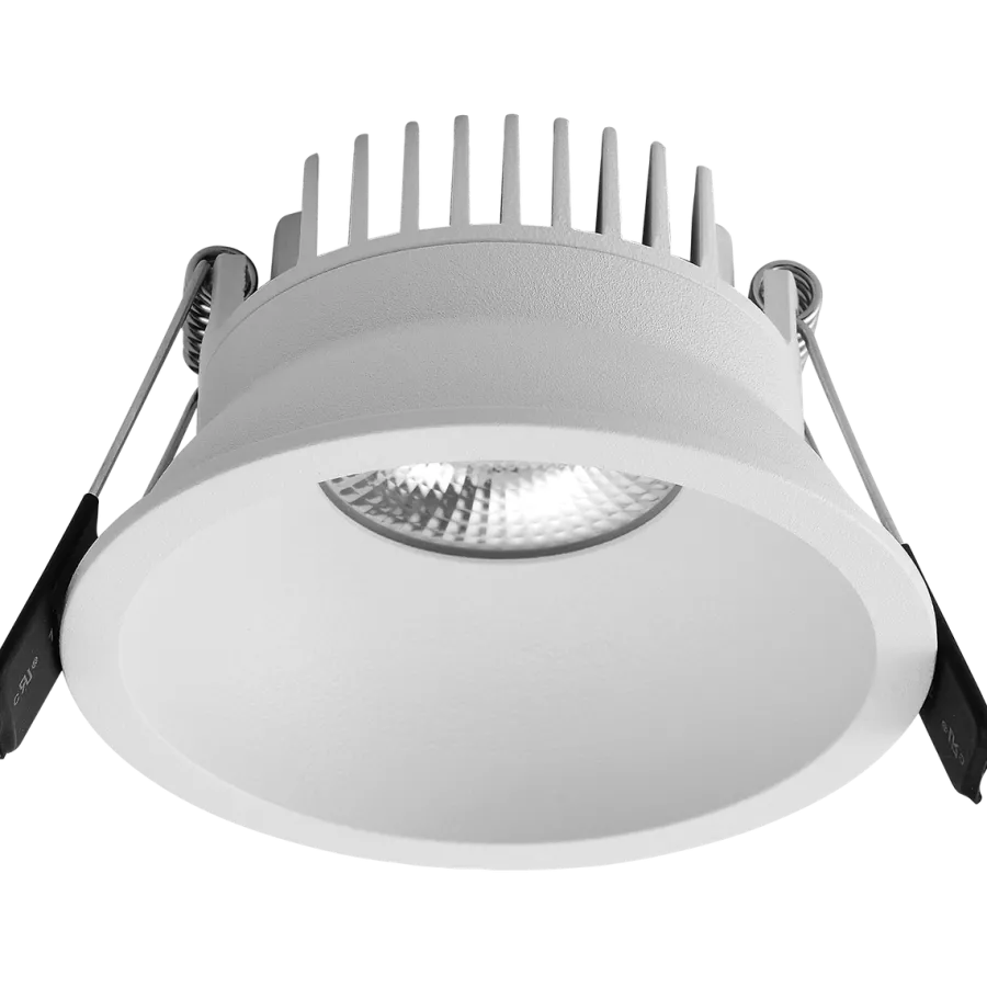 Clearance Norlux Ceto Mini Fixed lavtbyggende downlight 7W 2700K Dimbar IP44 - Hvit