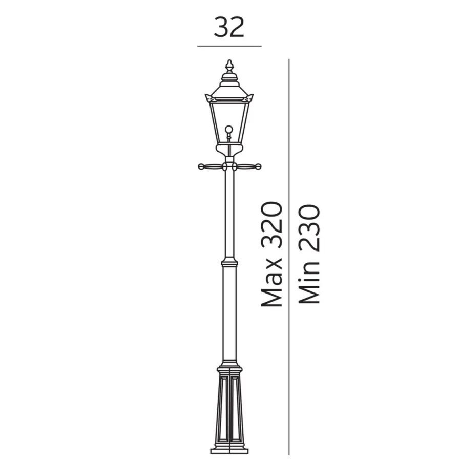 Clearance Norlys Chelsea stolpe 951 - Kobber