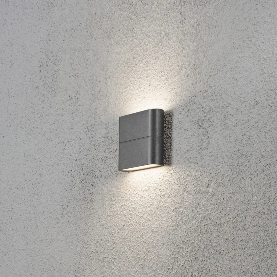 Hot Konstsmide Chieri vegglampe 2x3W LED - Mørk Grå