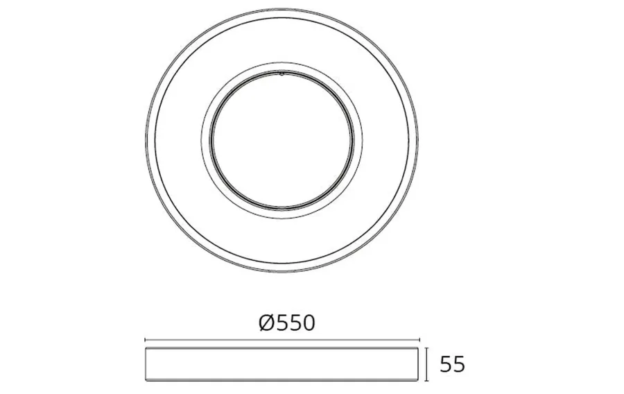 Online Sg Armaturen As Circulus Maxi taklampe 30W 3000K Dimbar Hvit