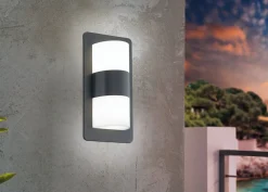 Clearance Eglo Cistierna vegglampe utendørs IP44 - Antrasitt