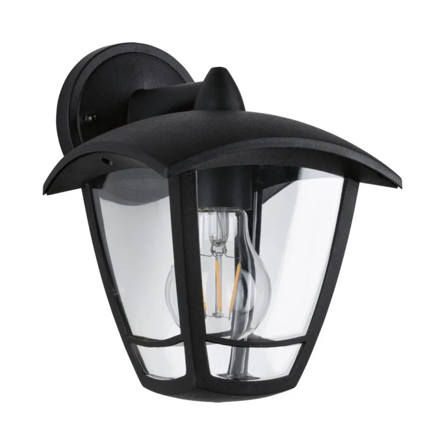 Best Paulmann Classic vegglampe ned utendørs IP44 Svart