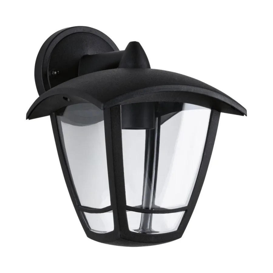 Best Paulmann Classic vegglampe ned utendørs IP44 Svart