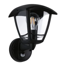 Best Paulmann Classic vegglampe opp utendørs IP44 - Med bevegelsessensor Svart