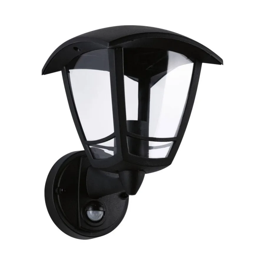 Best Paulmann Classic vegglampe opp utendørs IP44 - Med bevegelsessensor Svart
