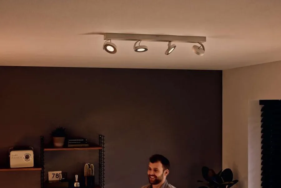 Clearance Philips Clockwork myLiving spotskinne warm glow Hvit