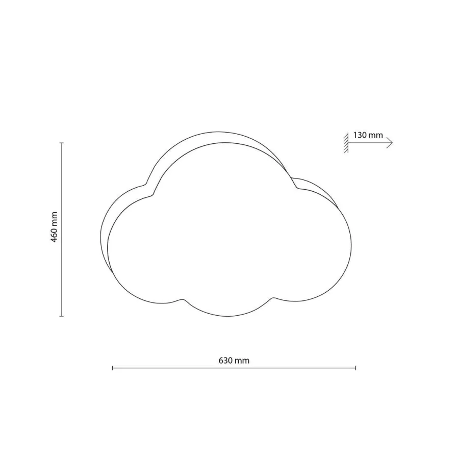 Hot TK Lighting Cloud tak/vegglampe