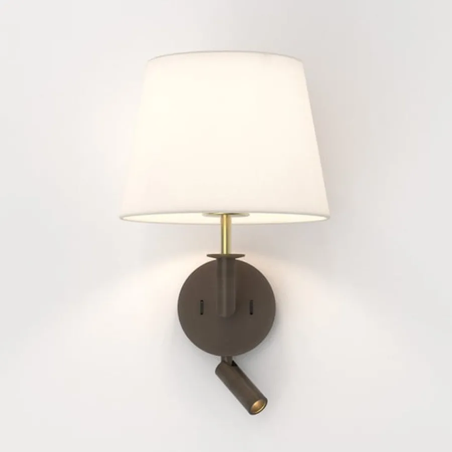 Hot Astro Lighting Club reader vegglampe - uten skjerm Bronse